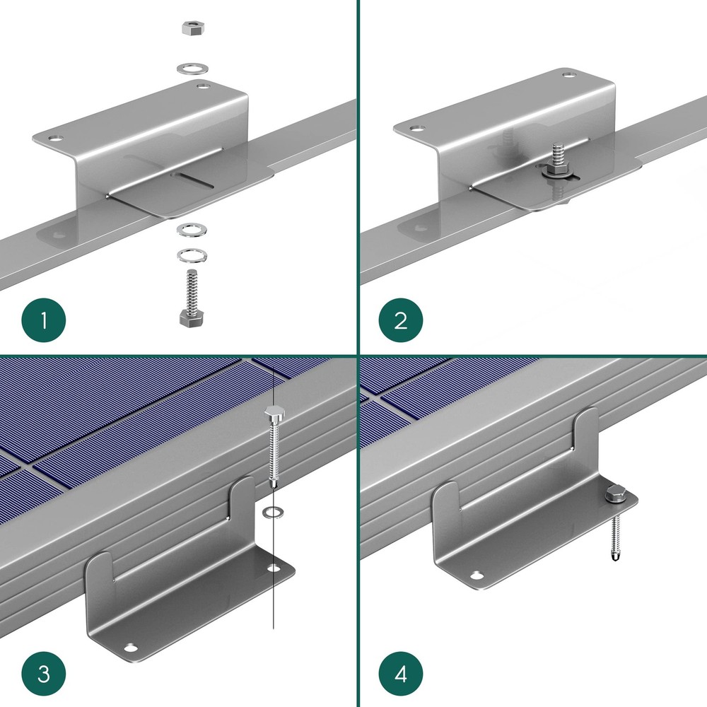 Solar Panel Mounting Brackets, Solar Panel Mount, Z Bracket, Z Brackets for M...