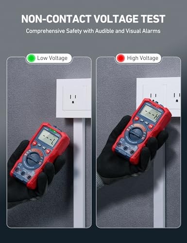 Multimeter Tester, TRMS 4000 Counts Volt Meter Ohmmeter Digital Auto-Ranging