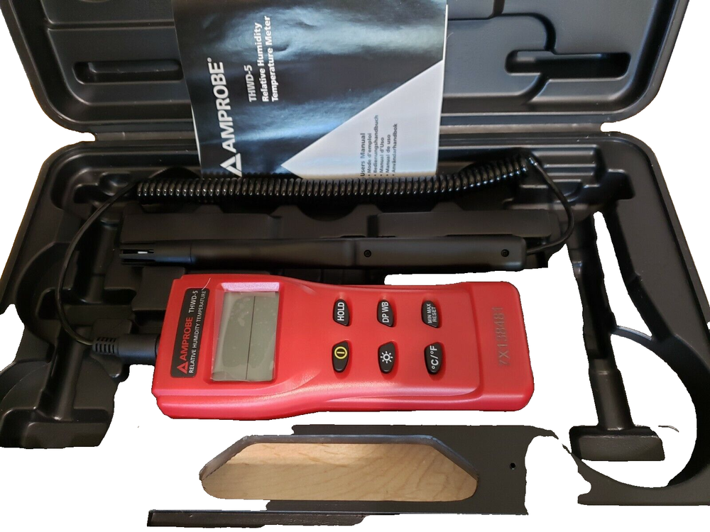 Amprobe THWD-5 / THWD5 Relative Humidity & Temperature Meter w/ Flexible Probe