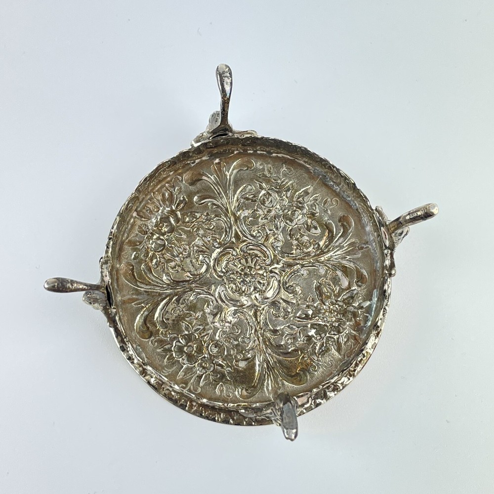 Antique Solid Silver Miniature Rococo Style Round Table Isaac Manheim 1902