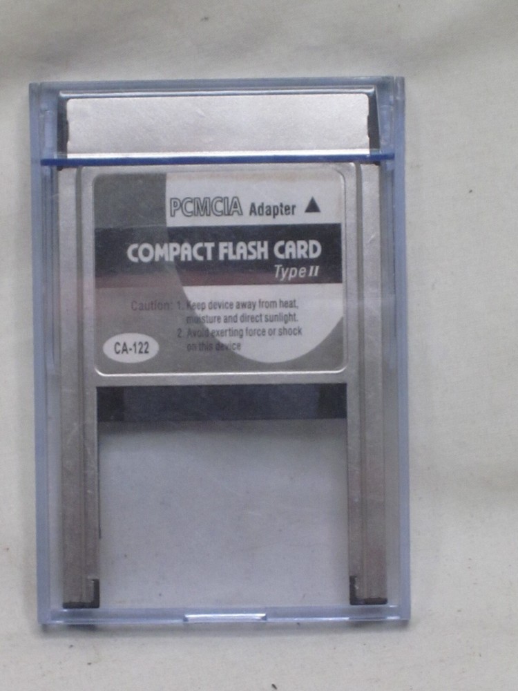 PCMCIA Adapter COMPACT FLASH CARD Type II CA-122