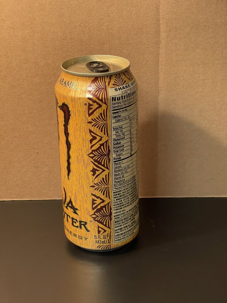 Monster Energy Java Salted Caramel Full 15oz Can Old 160mg Caffeine Version