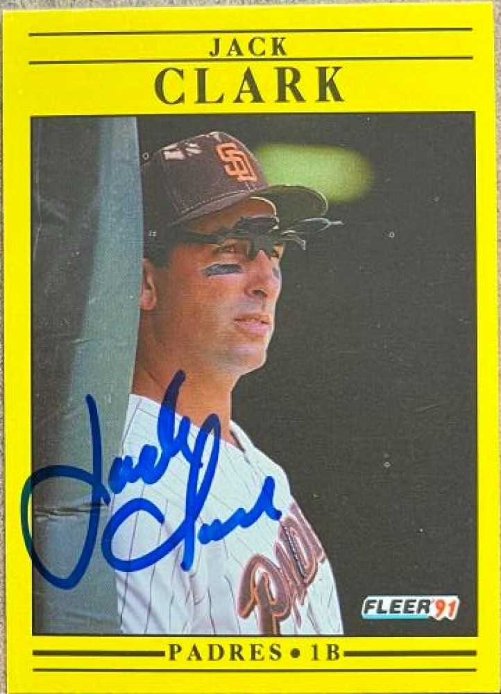 Jack Clark Autographed 1991 Fleer #526