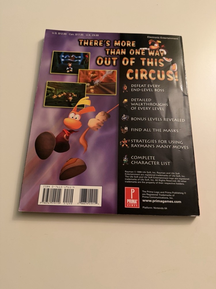 Rayman 2 The Great Escape Prima Strategy Guide