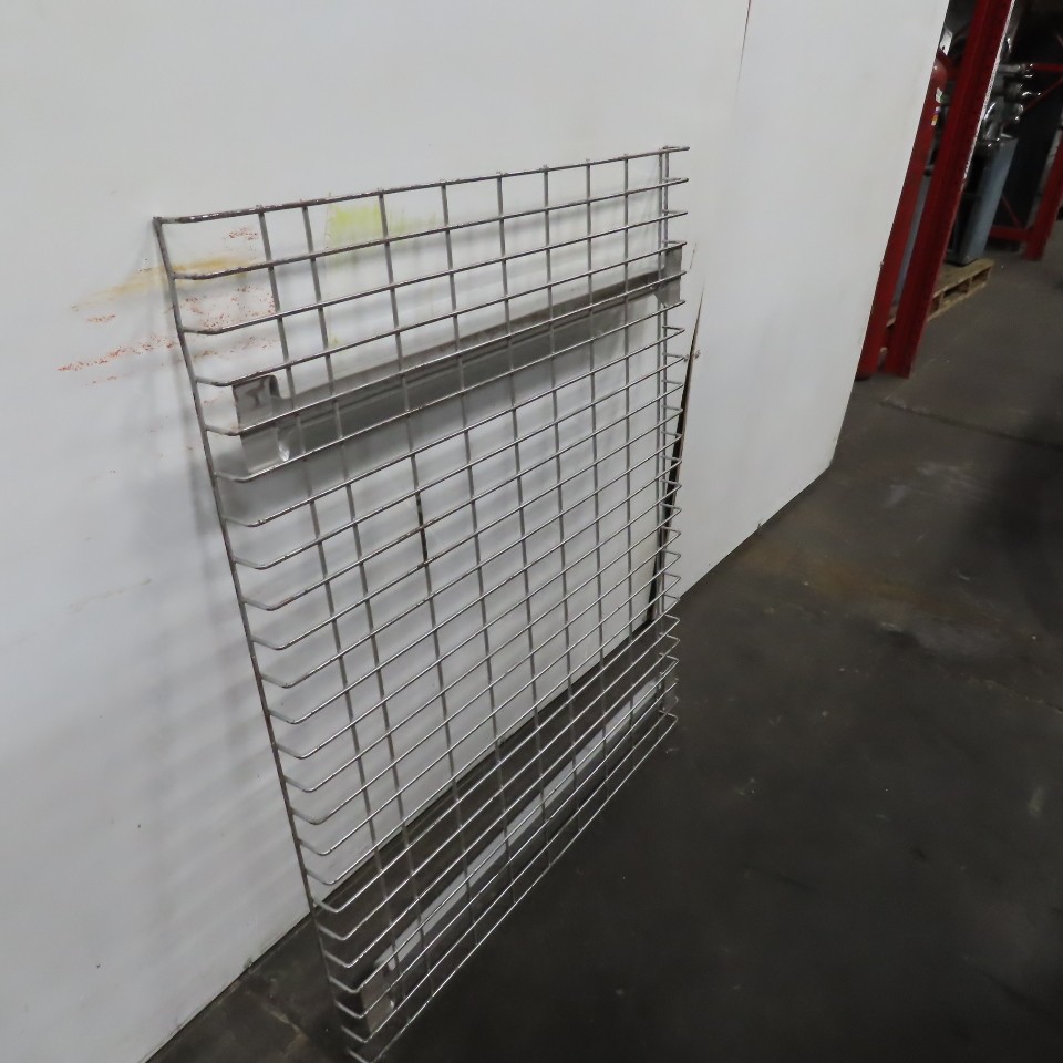 36" x 45" Wide Welded 2 Channel Double Waterfall Pallet Rack Wire Decking