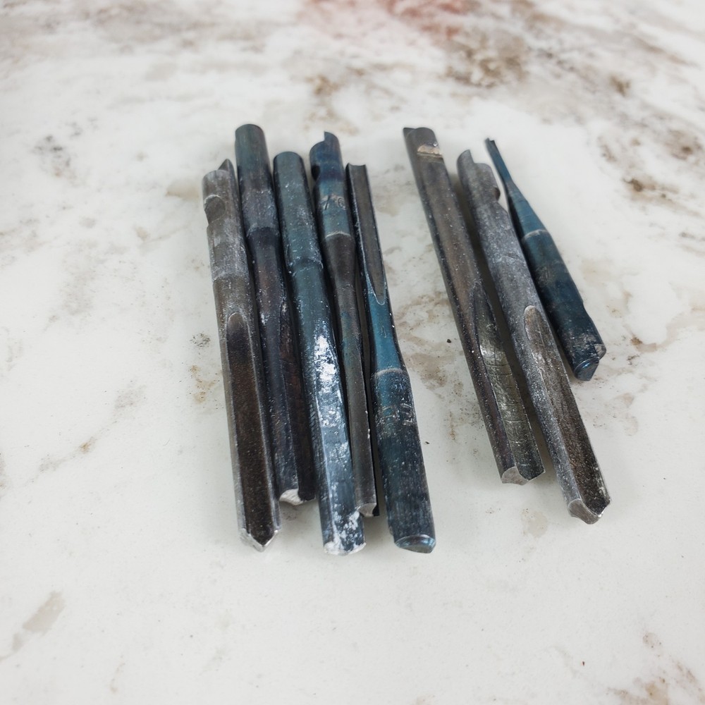 Vintage Dunlap Push Drill Screwdriver Germany 9 Bits Fulton
