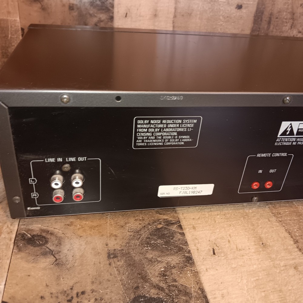 Vintage Technics RS-T230 Stereo Double Cassette Deck Tested Please Read