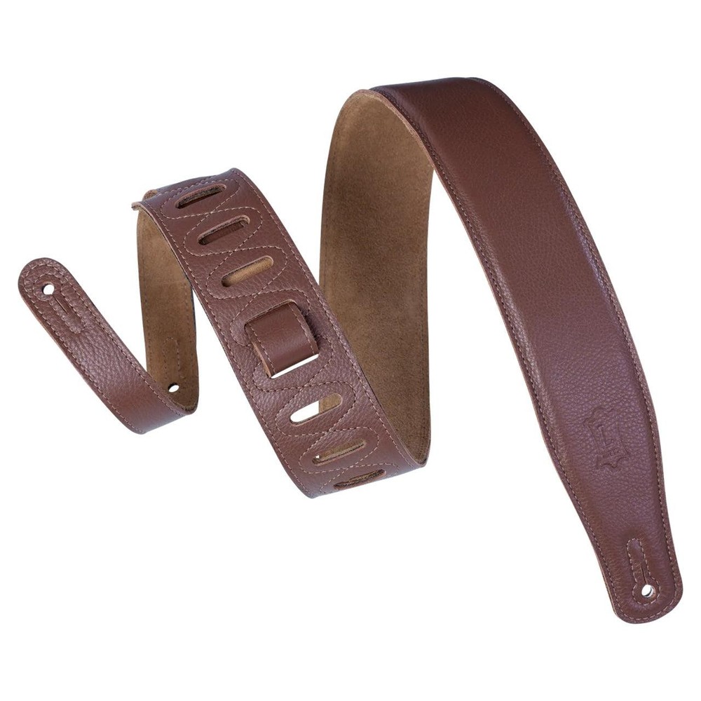 Used Levy's Staple Series 2.5" Leather Strap, Brown