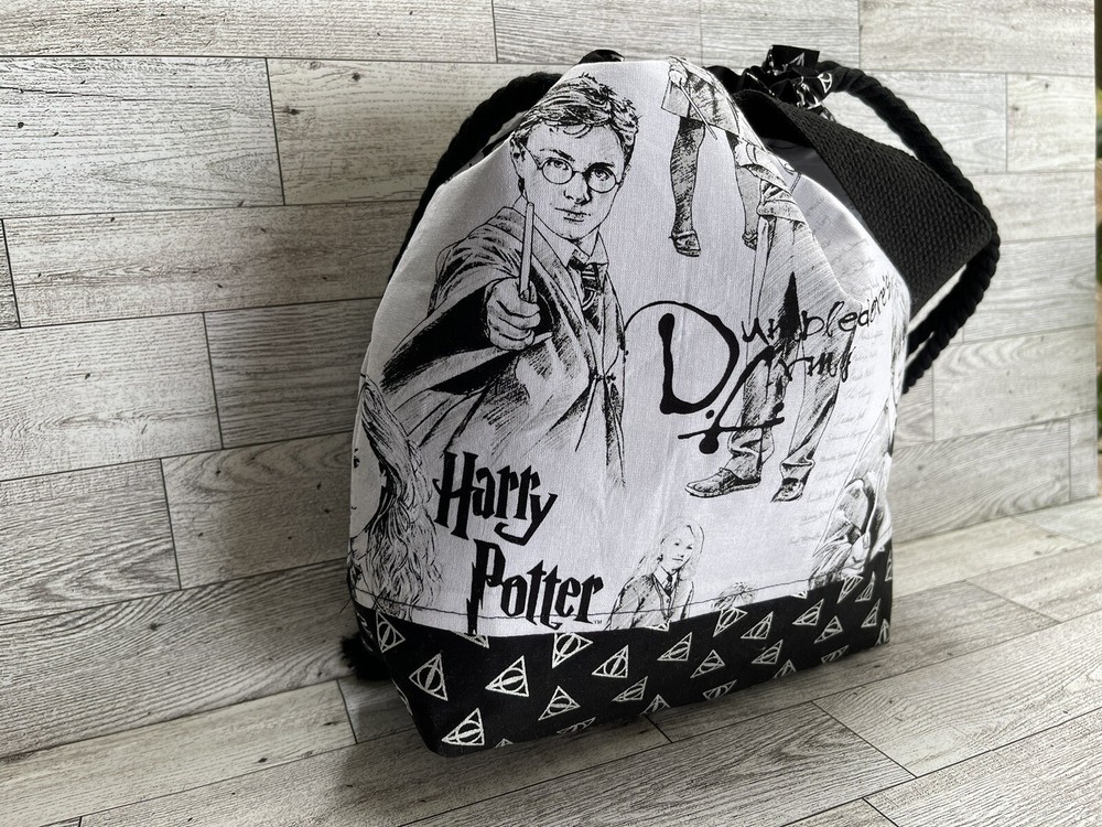 Project Bag Drawstring Knitting Crochet Craft Tote Size Medium