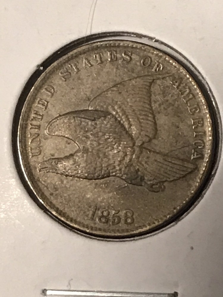 1858 Flying Eagle Cent Small Letters XF