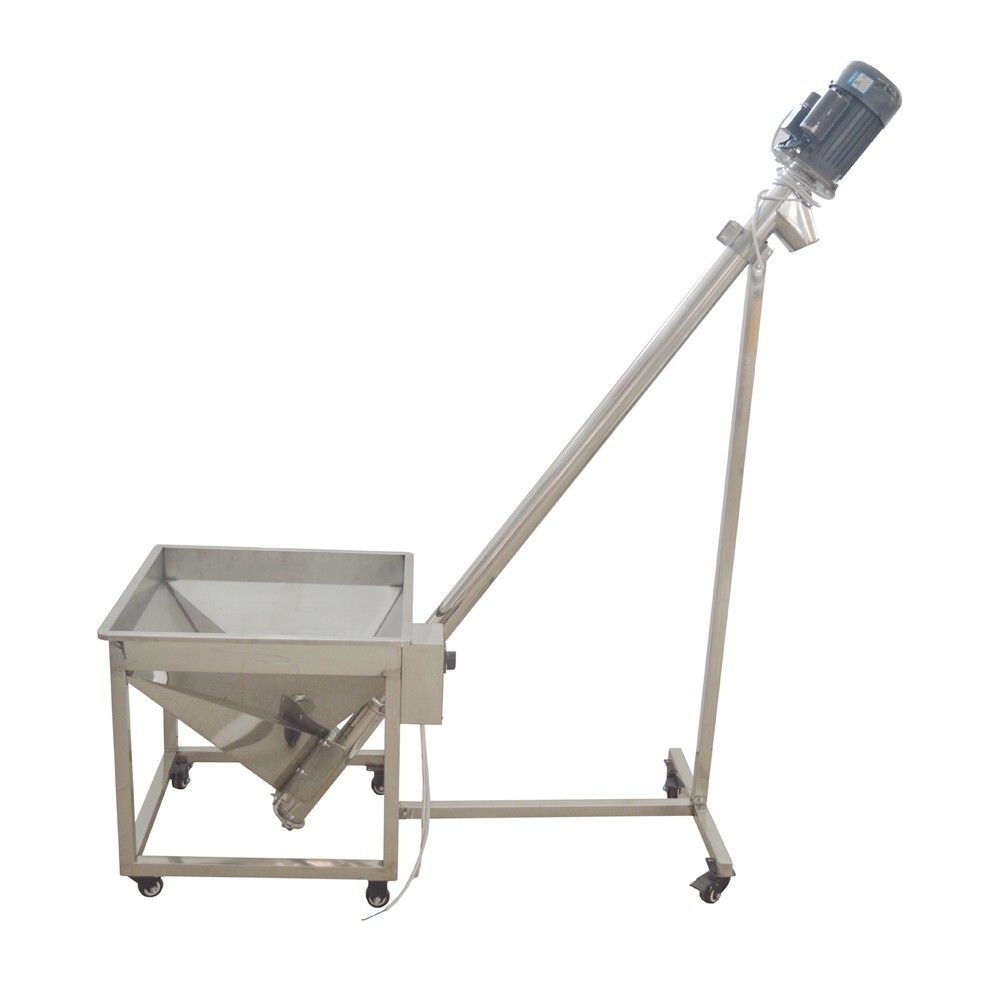 Automatic Spring Feeding Inclined Feeder Screw Type Conveyer Feeding Machine