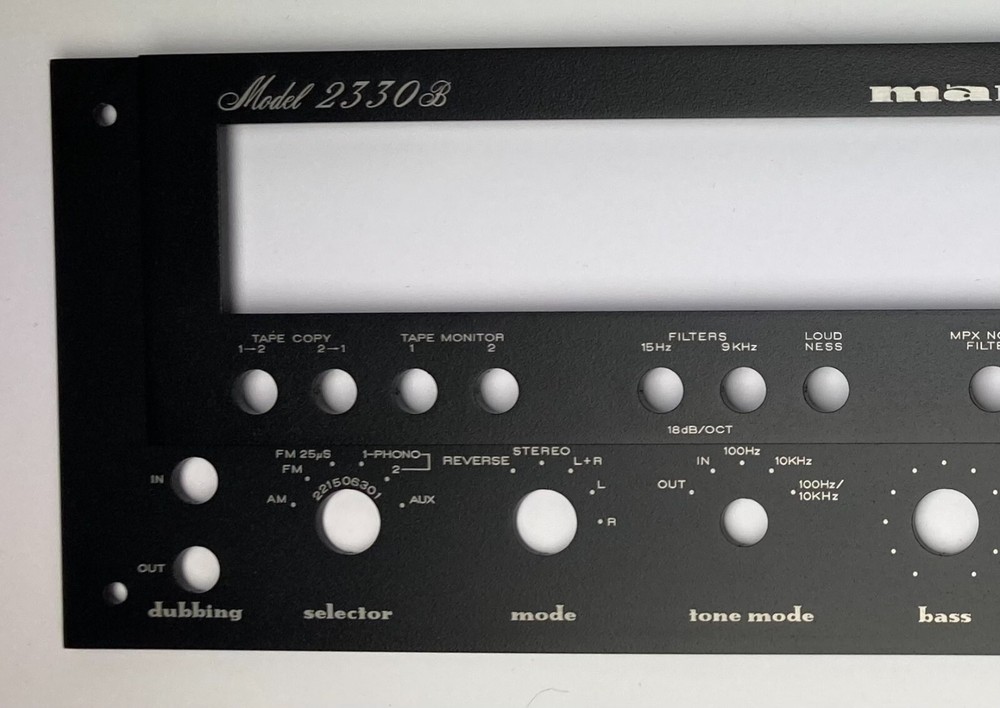 New! Marantz 2330B 2330 B Receiver Front Panel Faceplate (Face Plate) SALE !