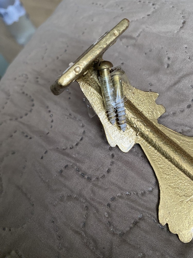 Vintage Brass Curtain Tie Backs Hooks