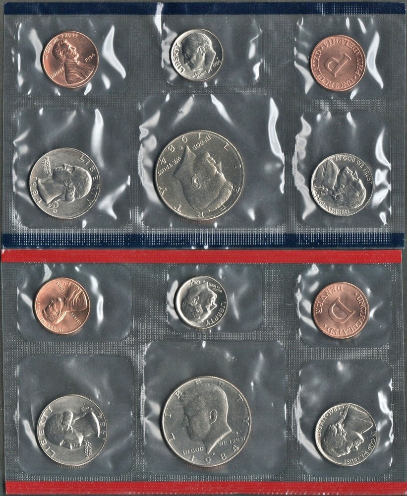 1984 UNCIRCULATED SET IN ORIGINAL US MINT PACKAGING (10 PC)