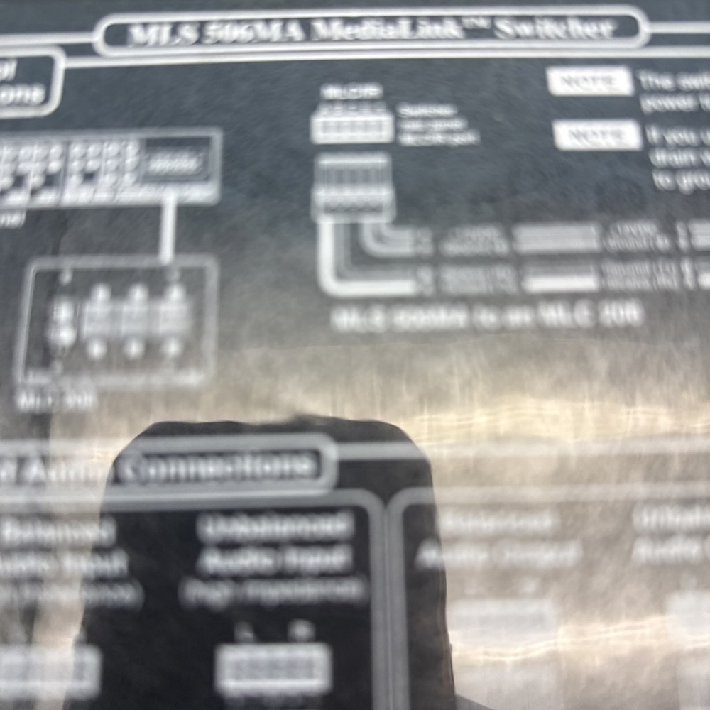 Extron MLS 506MA Multi-Format 6-Input MediaLink Switcher No Adapter