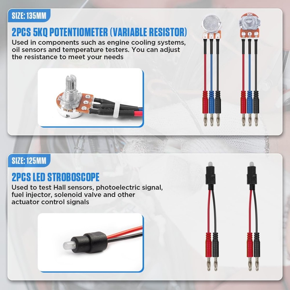 Multimeter Test Leads Kit 104PCS Multimeter Leads Kit Multi Function Electric...
