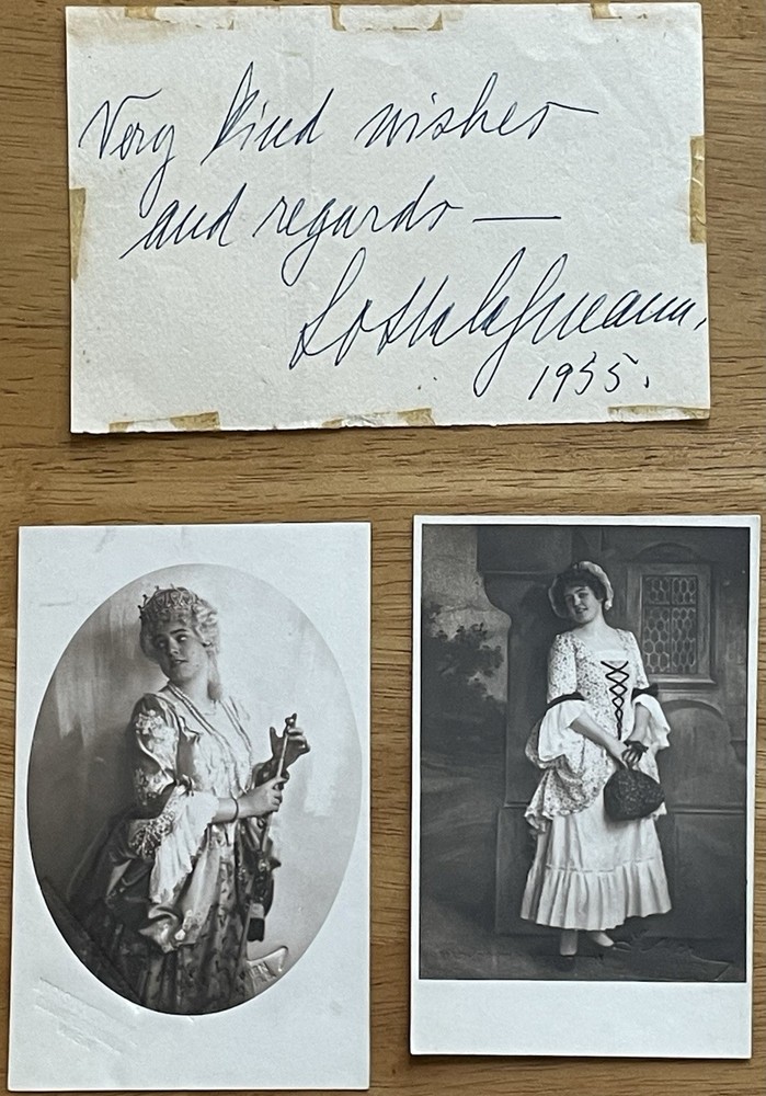 Soprano Lotte Lehmann Autograph