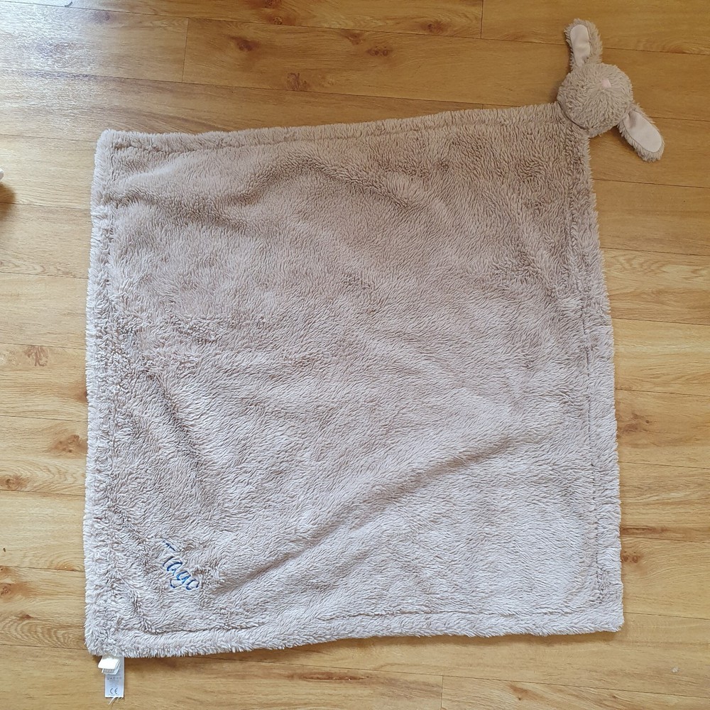 Jojo Maman Bebe Large Bunny Rabbit Blanket Blankie Comforter SEE DESCRIPTION