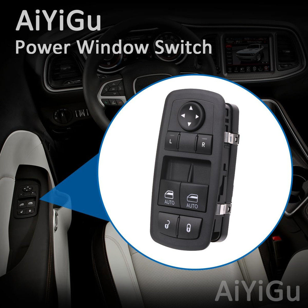 2015-22 Dodge Challenger Driver Side Power Window Switch–Compatible Replacement
