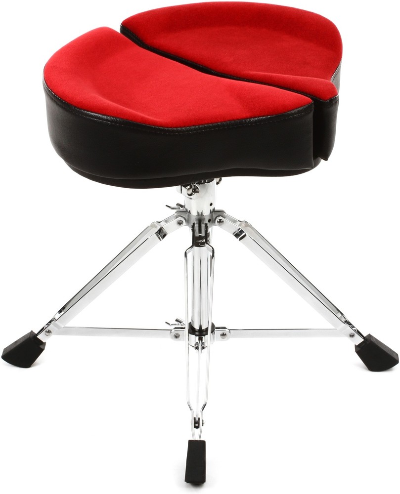 Ahead Spinal-G 4-leg Drum Throne with Saddle Seat - Red (3-pack) Bundle