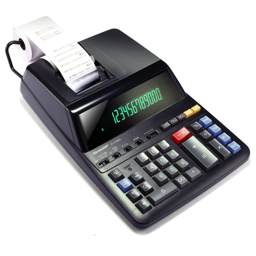 12-Digit Print Calculator Desktop Size Adding Machine, Perfect for Everyday U...