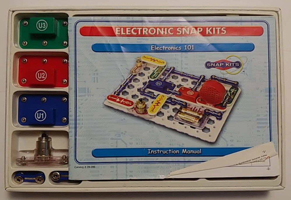 Electronics Lab 101 Snap Kit (Learning Snap-Kit 28-286, Radioshack, Complete)