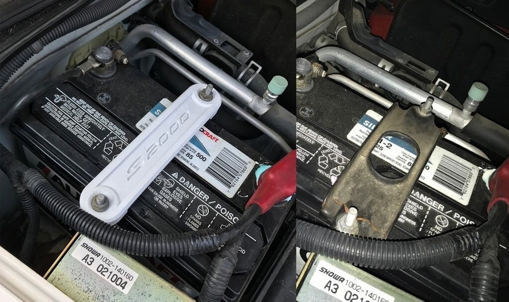 S2000 Battery Hold Down (3D Printed)