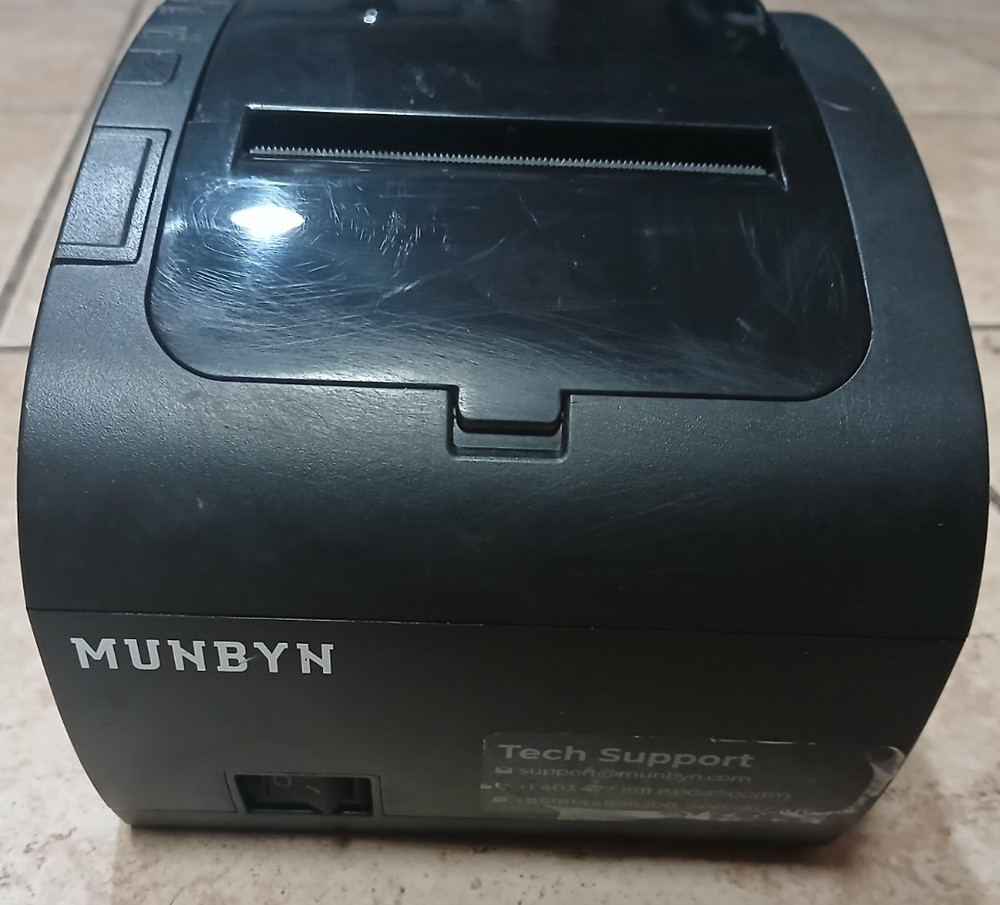MUNBYN Thermal Receipt Printer ITPP047P ***Tested and Working As Pictured***
