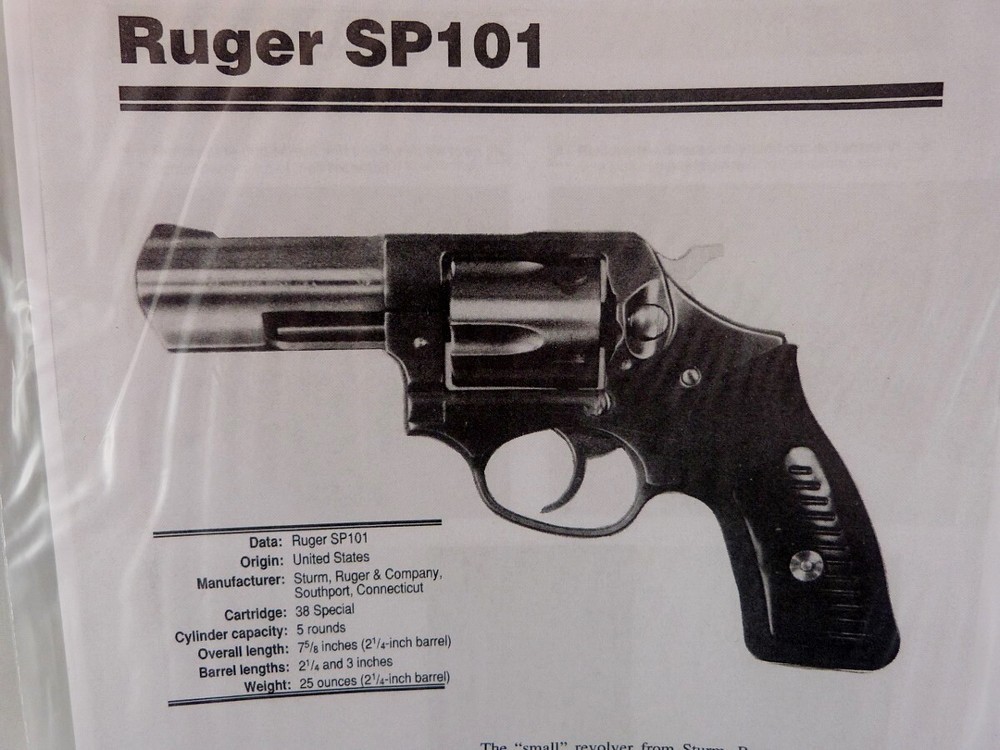 RUGER SP101 HAND GUN BREAK DOWN INSTRUCTION KIT