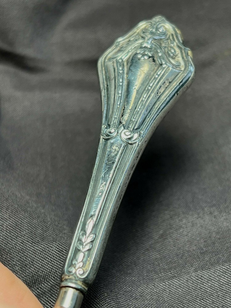 Victorian Webster Lace Puller Button Hook 30.15g Sterling Silver Handle