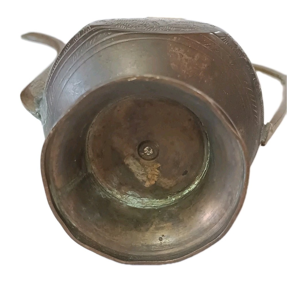 Vintage Solid Brass Dallah Tea Aftaba Water Ewer Pitcher 21cm