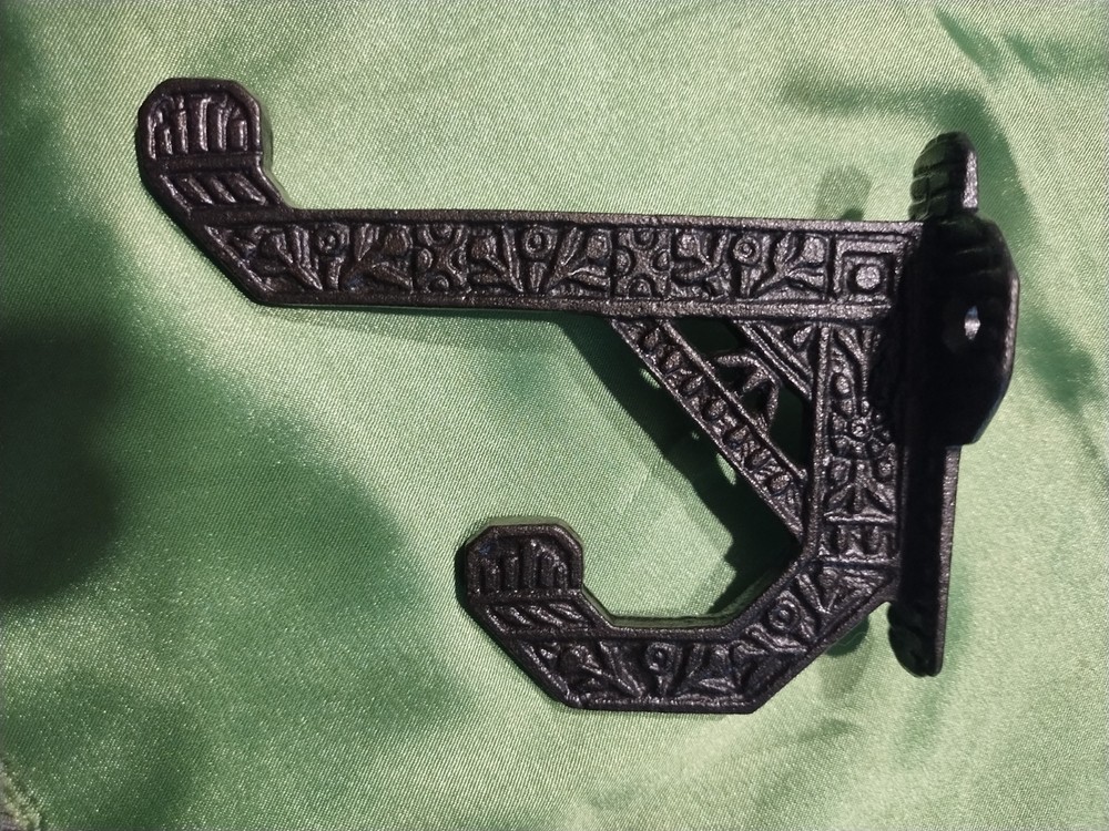 Ornate WINDSOR pattern Reproduction 4" Victorian Eastlake Double Wall Hook Hooks
