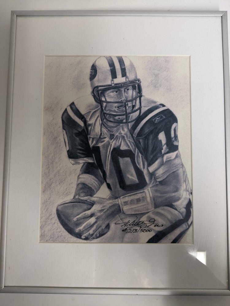 Framed Sketch of Chad Pennington