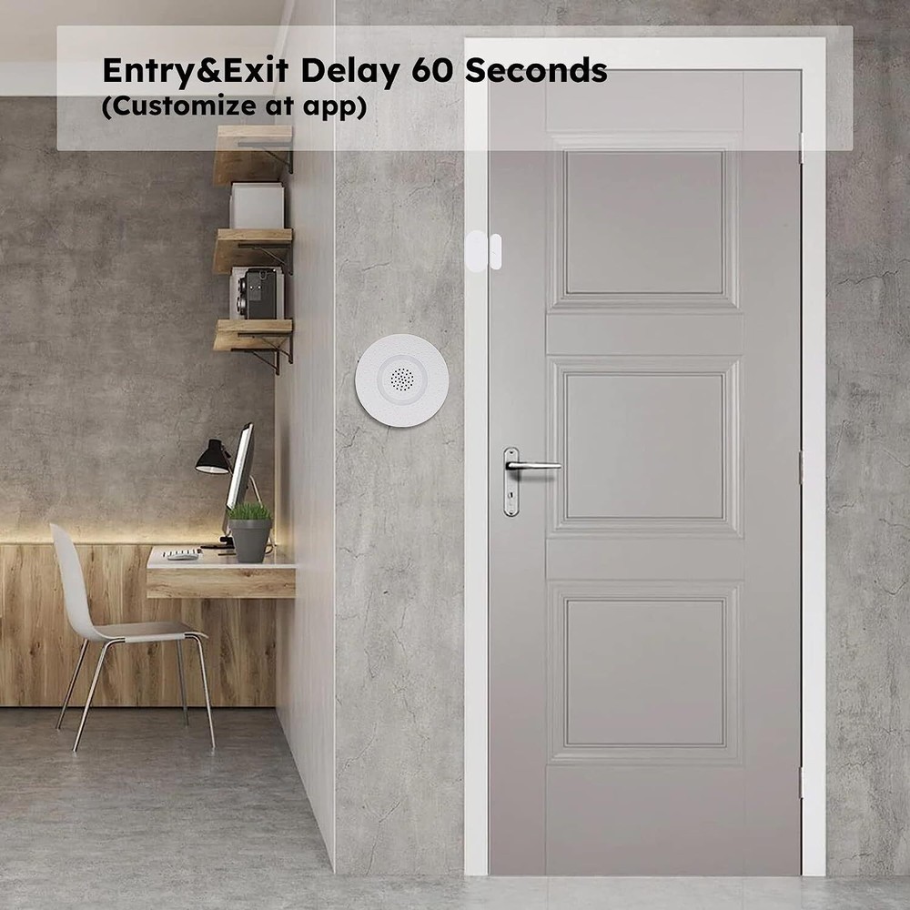 Alarm 7-Piece Home Security Kit – Wireless System With Motion Sensor & Keypad US