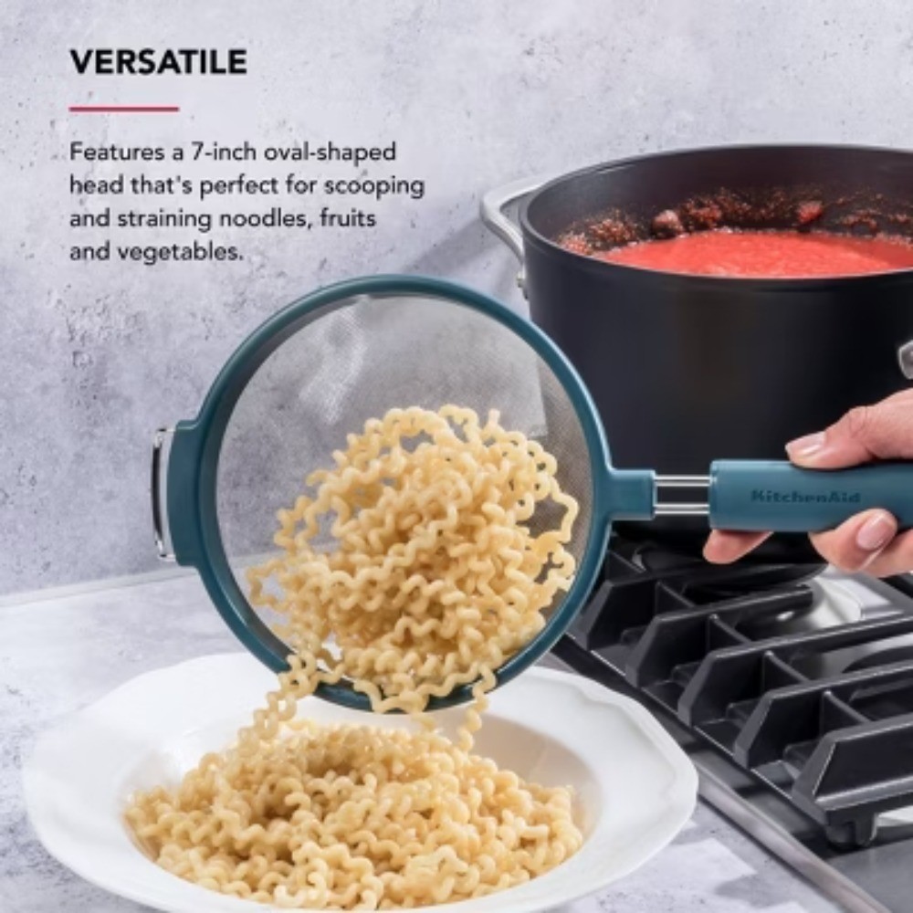 DISHWASHER SAFE HANDS-FREE STRAINING7" Strainer Agave