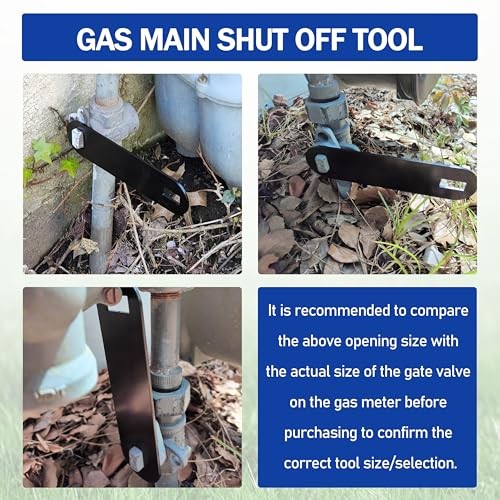 17106 Gas Shut Off Wrench for Quickly shut off gas in an emergency,Main Gas