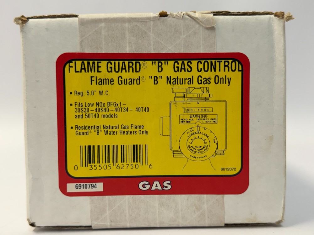 T. Robertshaw 6910794 Flame Guard B Gas Control Valve – Natural Gas Only