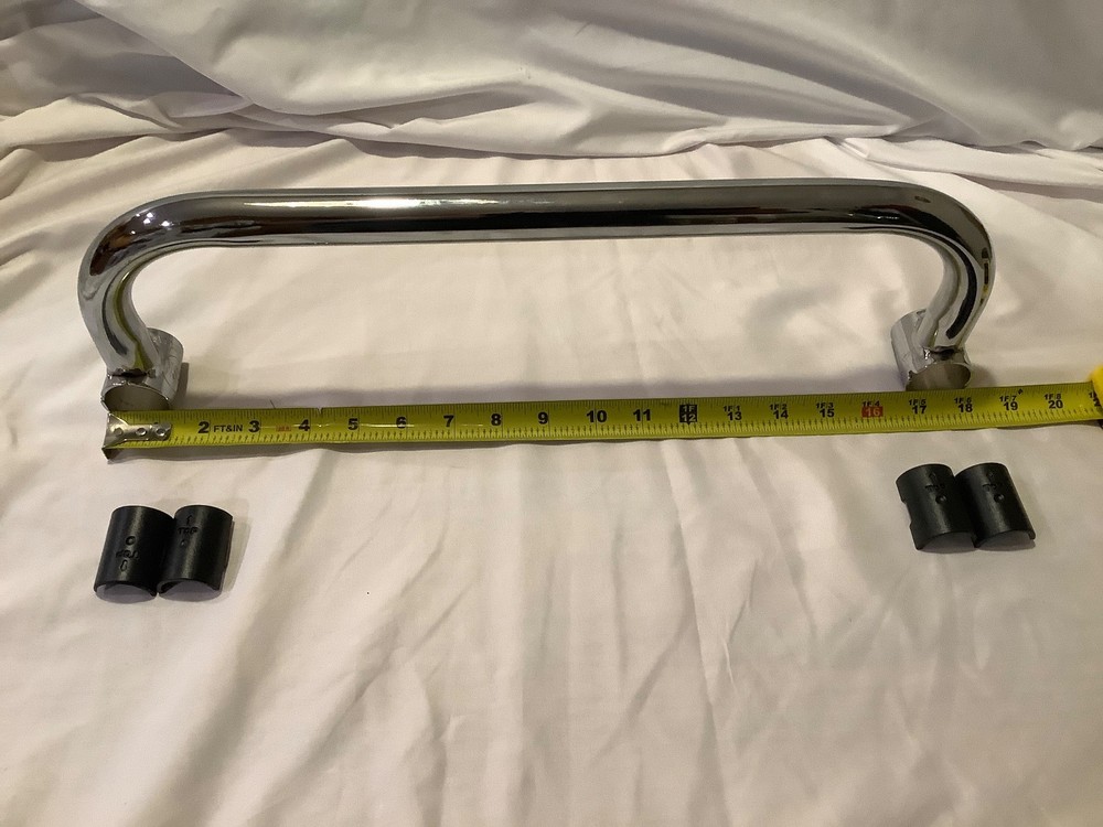 18 Inch Wire Shelving Silver Push Handle