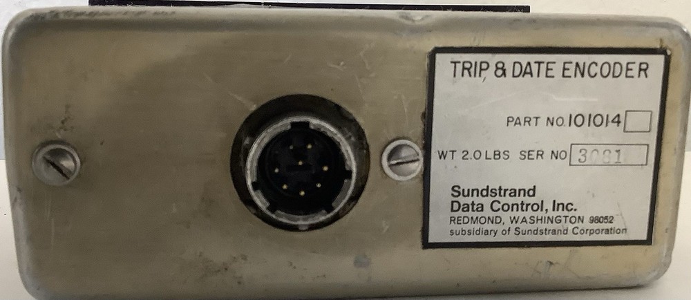 Sundstrand Data Control Aircraft Component Trip & Date Encoder 101014