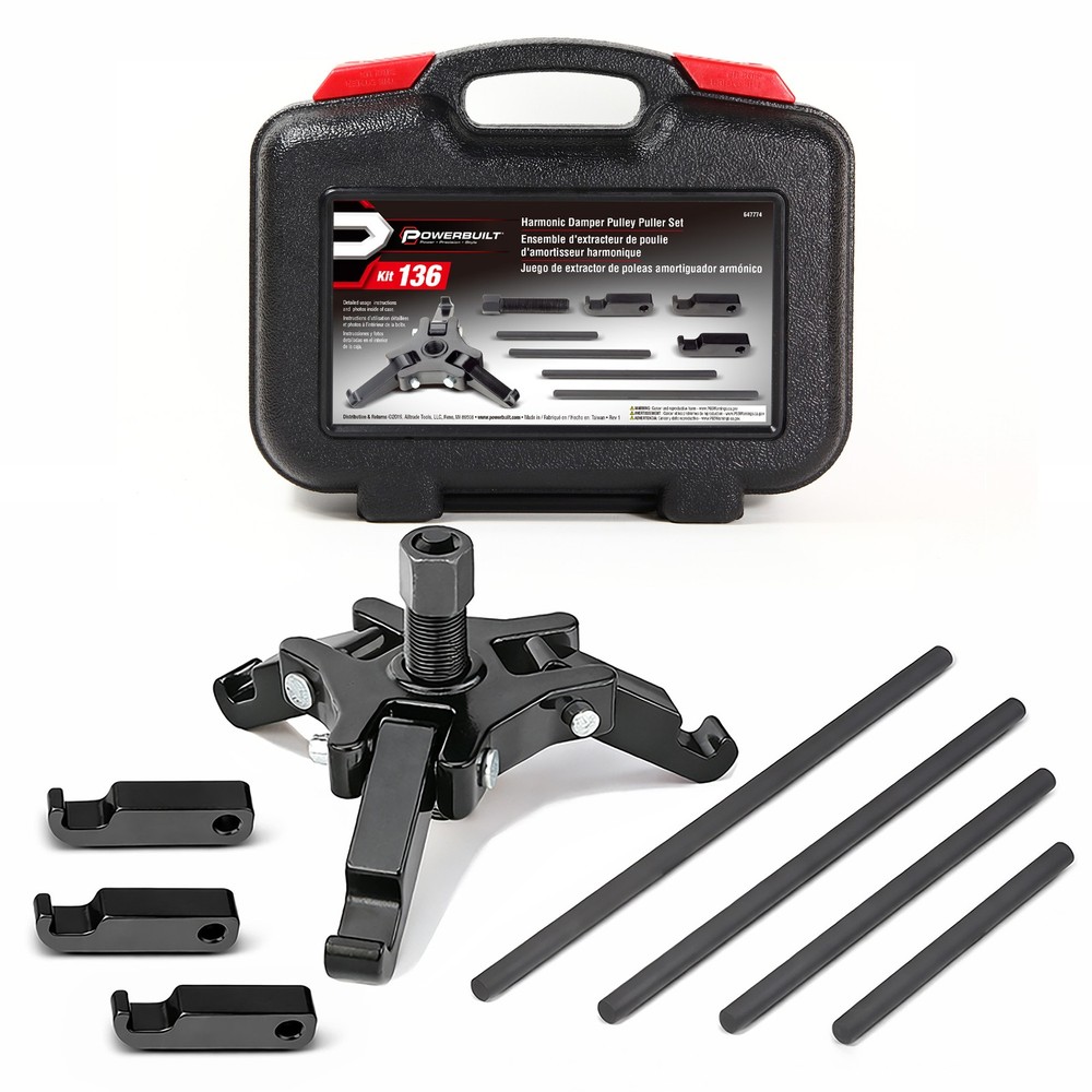 Powerbuilt Harmonic Damper Pulley Puller Kit - 647774