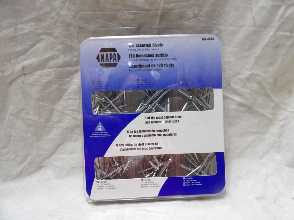 Assorted Rivets 120 pc 770-4548