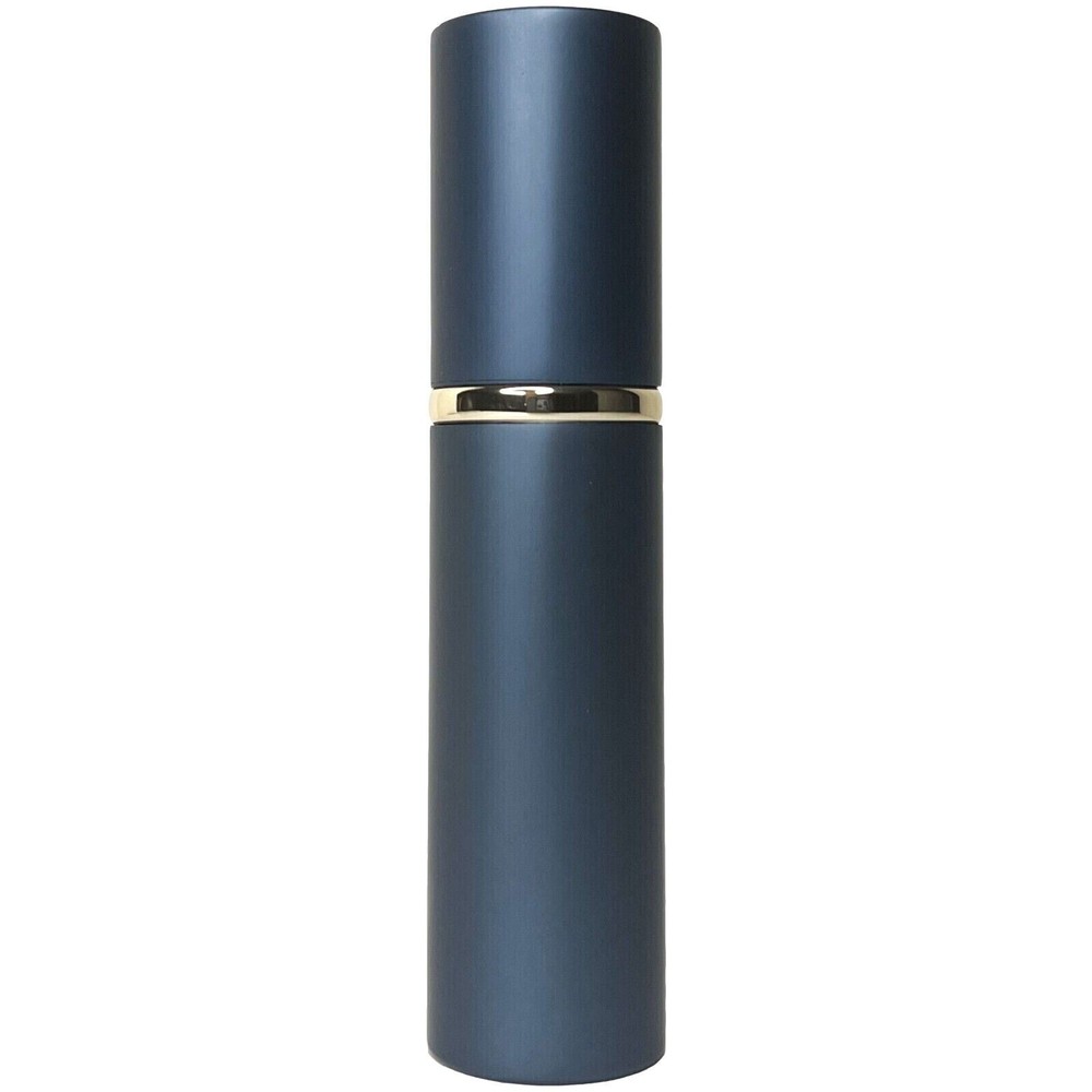 10ml Empty Perfume Bottles Glass Blue Gold Atomizer Deluxe Spray Refillable