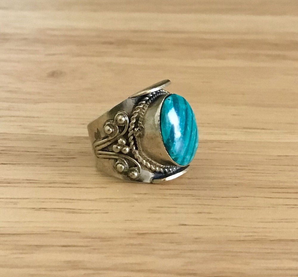 Tibetan Malachite Ring