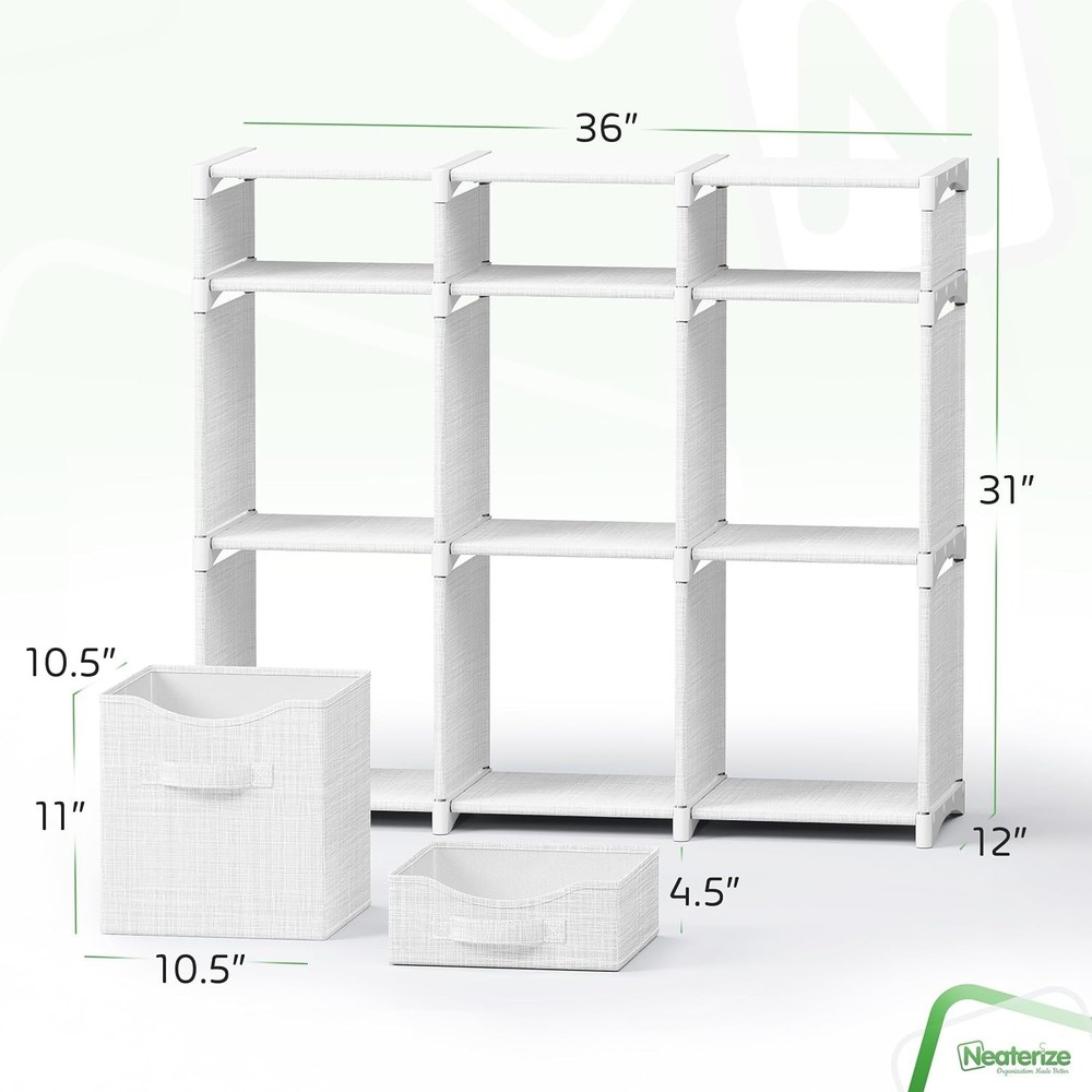 Multi-Functional Closet Organizer with 9 Storage Cubes – Easy Assembly Design