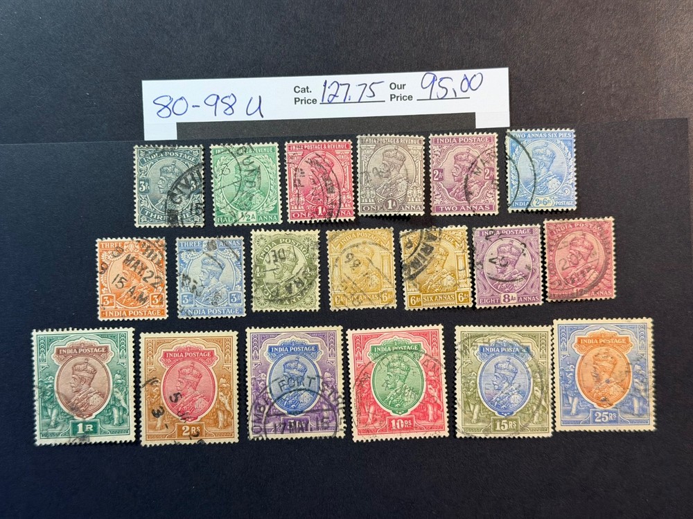 India # 80 - 98 Used 2024 Scott Value $ 127.75