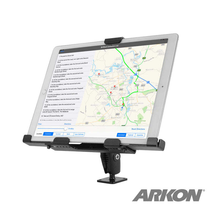 Arkon TAB4XLMETKL Large Universal Locking Tablet Mount with Key Lock iPad & MORE