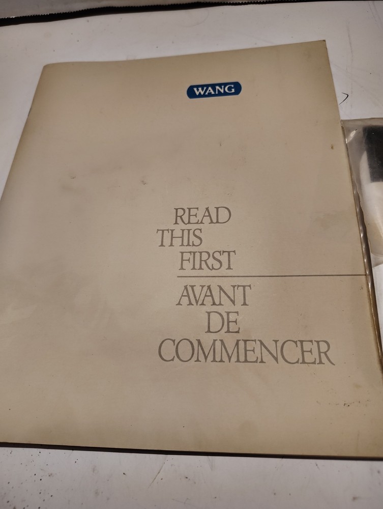 Rare MS-Dos Operating System Wang Pc/88