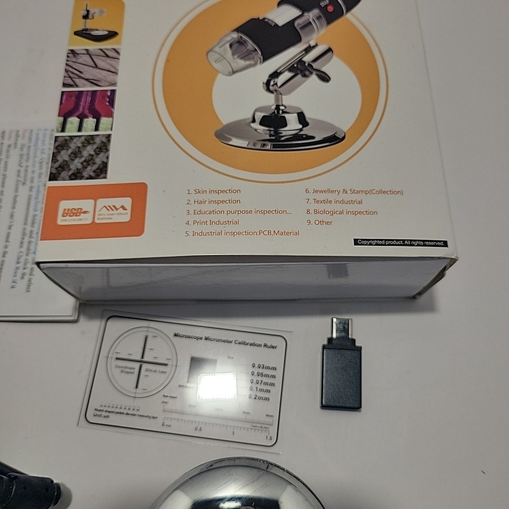 USB Digital Microscope 1000X Magnification Endoscope Video Camera PC Android