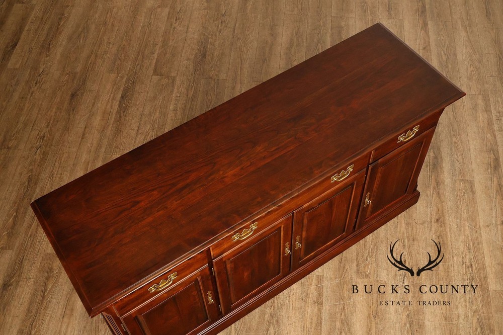 Crescent Traditional Solid Cherry Buffet Sideboard