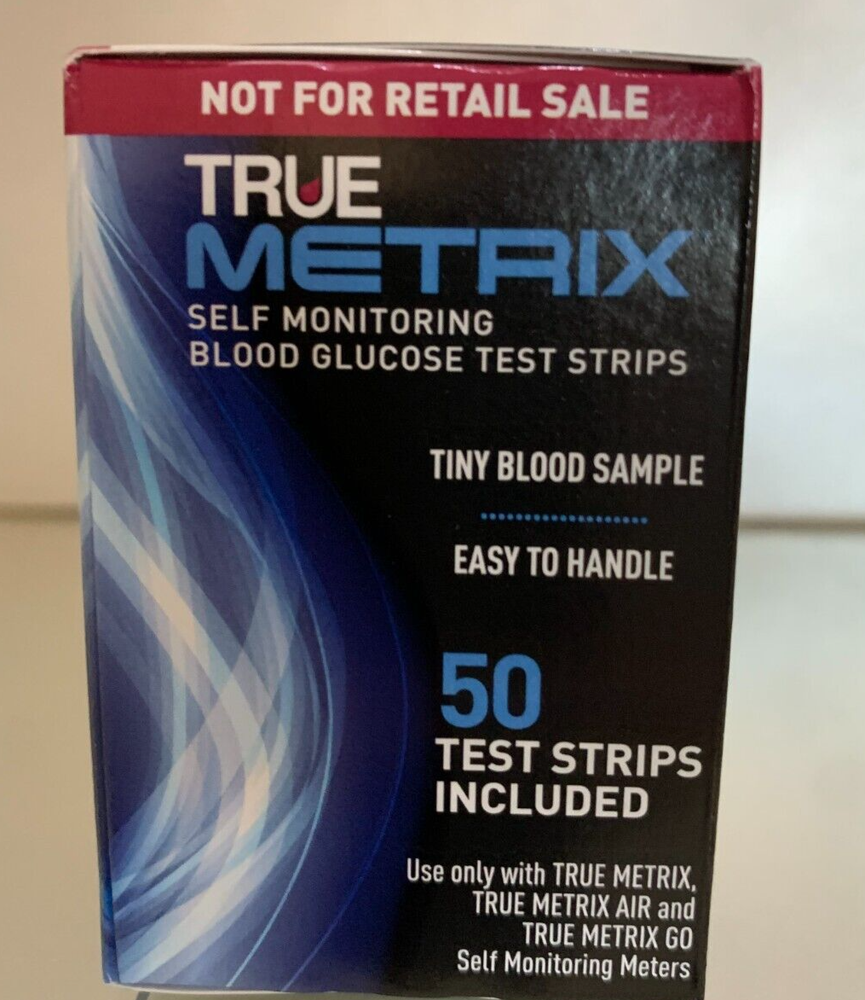 True Metrix Blood Glucose Test Strips 60 ct. PLUS METER KIT. EXP 11/2025